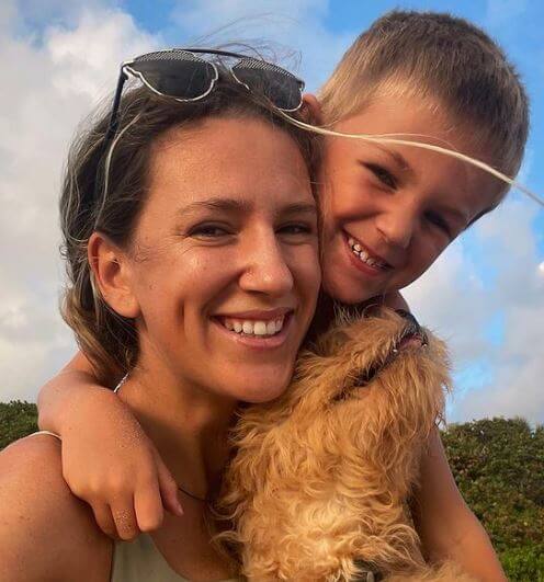 Alla Azarenka daughter Victoria Azarenka and grandson Leo.